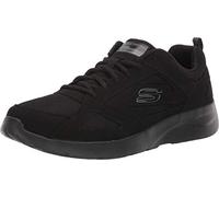 Skechers Men's Dynamight 2.0-fallford Trainers, Black (Black Leather/Mesh/Pu/Trim Bbk), 10.5 UK (45.5 EU)