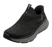 Skechers Baskets Homme Edgeride Commissioner, maille noire, finition gris charbon, 43 EU