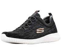 Skechers Mens Elite Hartnell Flex Slip Shoes Grey/Orange 10.5 M US
