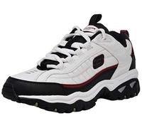 Skechers Men's Energy Afterburn White/Black/Red Road Running Shoes 10.5 W US