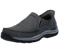Skechers Men's Expected-Cayson MOC Toe Canvas Slip-Ins, Black, 14 X-Wide