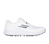 Skechers Men's Go Golf Max Fairway 4 Sneaker, White Synthetic Textile Silver Trim, 41 EU