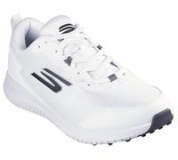 Skechers Men's Go Golf Max Fairway 4 Sneaker, White Synthetic Textile Silver Trim, 46 EU