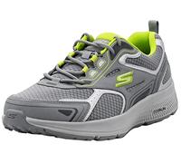 Skechers Homme GOrun Consistent-Athletic Workout Running Walking Shoe Sneaker with Air Cooled Foam Basket, Gris/Orange, 42.5 EU X-Large
