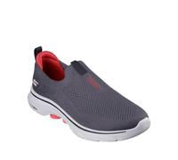 Skechers Men's Go Walk 7 Trainers, Charcoal and Black Textile, 48.5 EU
