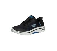 Skechers Homme Go Walk Arch Fit 2.0 Simplicity 2.5 Basket, Black and Blue Textile/Synthetic, 42 EU