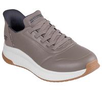 Skechers Men's Hands-Free Slip-ins Bobs Squad 4 Direct Step Sneaker, Taupe, 42.5 EU