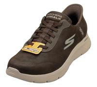 Skechers Men's Hands Free Slip-ins: Go Walk Flex-Smooth Motion Sneaker, Brown, 9