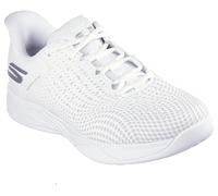 Skechers Men's Hands-Free Slip-ins: Viper Court Reload Sneaker, White Textile White Trim, 41 EU