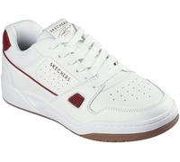 Skechers Men's Harry Kane Collab Leather Low-Top Trainers Blanc/Bordeaux 7 (41) Male