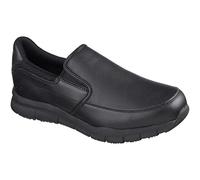 Skechers Men's Nampa Groton Loafer, Black Synthetic PU, 41.5 EU