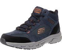 Skechers Men's Oak Canyon-IRONHIDE Hi-Top Trainers, Blue (Navy Suede/Mesh/Pu/Orange Trim Nvor), 7 (41 EU)