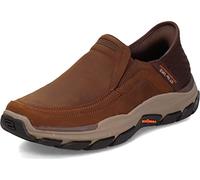 Skechers Mocassins mains libres Elgin pour femme, marron, 10.5 X-Wide
