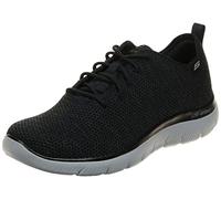Skechers Men's Summit Doharis Trainers, STD, Black Knit Trim, 45 EU
