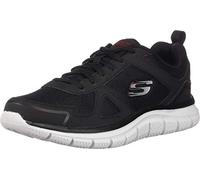 Skechers Men's Track Scloric Low-Top Sneakers, Noir/Rouge, 39.5 EU