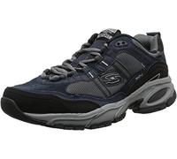 Skechers Men's Vigor 2.0 Trait Sneaker, Bleu Marine/Gris, 11 UK Wide