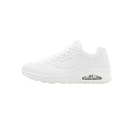Skechers Men's Wide Fit Uno Stand on Air Sneaker, Blanc, 8 UK Wide