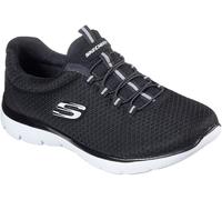 Skechers Mesh Bungee Slip-On W Memory Foam Low-Top Trainers Womens Noir/Blanc 5 (38) Female