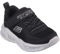 Skechers Garçons Baskets, Textile Noir synthétique Bordure Grise, 38 EU