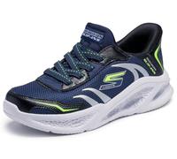 Skechers Meteor-Lights Brisk-Beams, Basket Garçons, Navy,