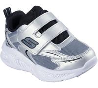 Skechers Meteor-Lights Light Up Trainers Boys Argent/Noir C8 (25.5) Male