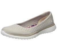 Skechers Femme Microburst-One Up Baskets, Beige (Natural), 38.5 EU