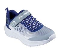 Skechers Microspec Advance Baskets pour Garçon, Navy, Gray, & White Textile/Navy Synthetic, 29 EU