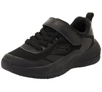 Skechers Baskets Microspec Advance Oasis PointSneaker pour fille – maille synthétique noire – 9.5 UK