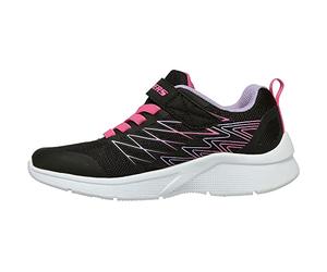 Skechers Microspec-Bold Delight Baskets pour Enfant, Noir, 33 EU