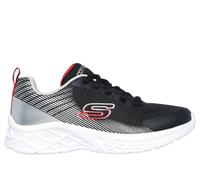 Skechers Microspec II - Vovrix Chaussures Moyen Width en Noir/Rouge, Pointure 33.5