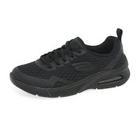 Skechers Microspec Max Electric JumpsSneaker pour Fille, Bordure en Textile Noir., 35 EU
