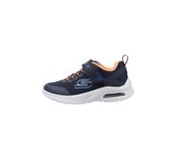 Skechers Microspec Max Vaptix Garçon, Textile Bleu Marine synthétique Orange et Bordure Bleue, 4 UK