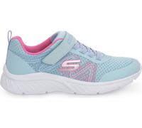 Skechers Kids Girls Microspec Plus-Swirl Sweet Sneaker, Aqua/Pink, 1 Little Kid