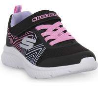 SKECHERS Baskets lavande / rose clair / noir / argent, Taille 30