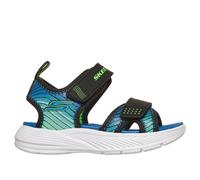 Skechers Microspec-Splash Chaussures Moyen Width en Noir/Vert-Lime, Pointure 21, Lavable en machine