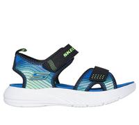 Skechers Microspec-Splash Chaussures Moyen Width en Noir/Vert-Lime, Pointure 33