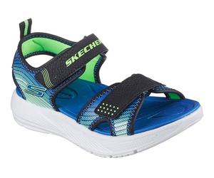Skechers Microspec-Splash, Sandale plate Bébés garçons, Black,