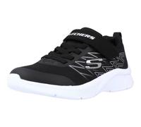 Skechers Microspec T Runners Baskets Chaussures De Course Garçons Couleur Noir/Argenté Taille 28