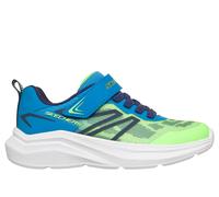 Skechers Microspec Velocity Chaussures Moyen Width en Vert-Lime/Bleu, Pointure 27.5, Lavable en machine