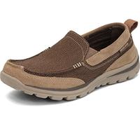 Skechers Milford Chaussures Basses pour Homme, Marron Clair, 41 EU