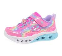 Skechers Mixte Enfant Flutter Heart Lights Groovy Swirl Flat-Sheets, Rose, 30 EU