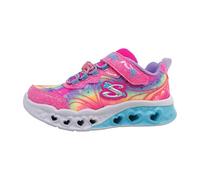Skechers Mixte Enfant Flutter Heart Lights Groovy Swirl Flat-Sheets, Rose, 35 EU
