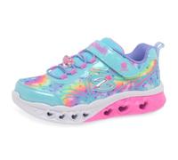 Skechers Mixte Enfant Flutter Heart Lights Groovy Swirl, Turquoise, 33 EU