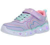 Skechers Mixte Enfant Girls, Lavender Sparkle Mesh Multi Trim, 36 EU