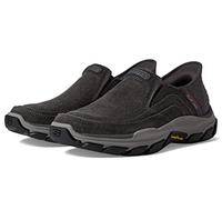 Skechers Mocassins à enfiler Respected-Holmgren pour homme Gris anthracite Taille 14 US