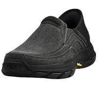 Skechers Mocassins à enfiler Respected-Holmgren pour homme, noir/noir, 45.5 EU