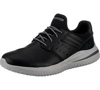 Skechers Mocassins Delson 3.0 Chadwick pour Homme, Cuir Noir, 44 EU
