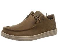 Skechers Mocassins Melson Ramilo pour Homme, Cuir désert, 44 EU