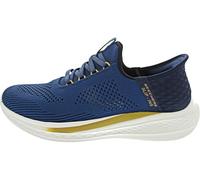 Skechers Homme Slade Quinto Mocassin, Blue Knit, 41 EU