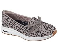 Skechers Modern Comfort Women's Femme Martha Stewart Arch Fit-Living Mocassin, léopard, 39.5 EU